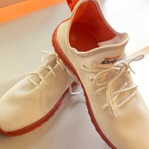 FOCO Miami Dolphins White Orange Knit Sneakers Men’s Size 8